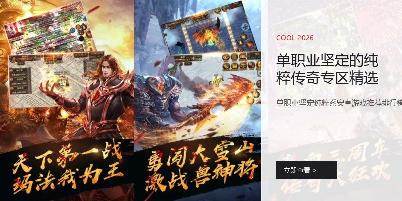 单职业坚定的纯粹传奇专区精选