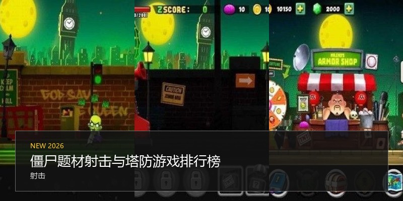 僵尸题材射击与塔防游戏排行榜