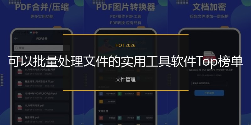 可以批量处理文件的实用工具软件Top榜单