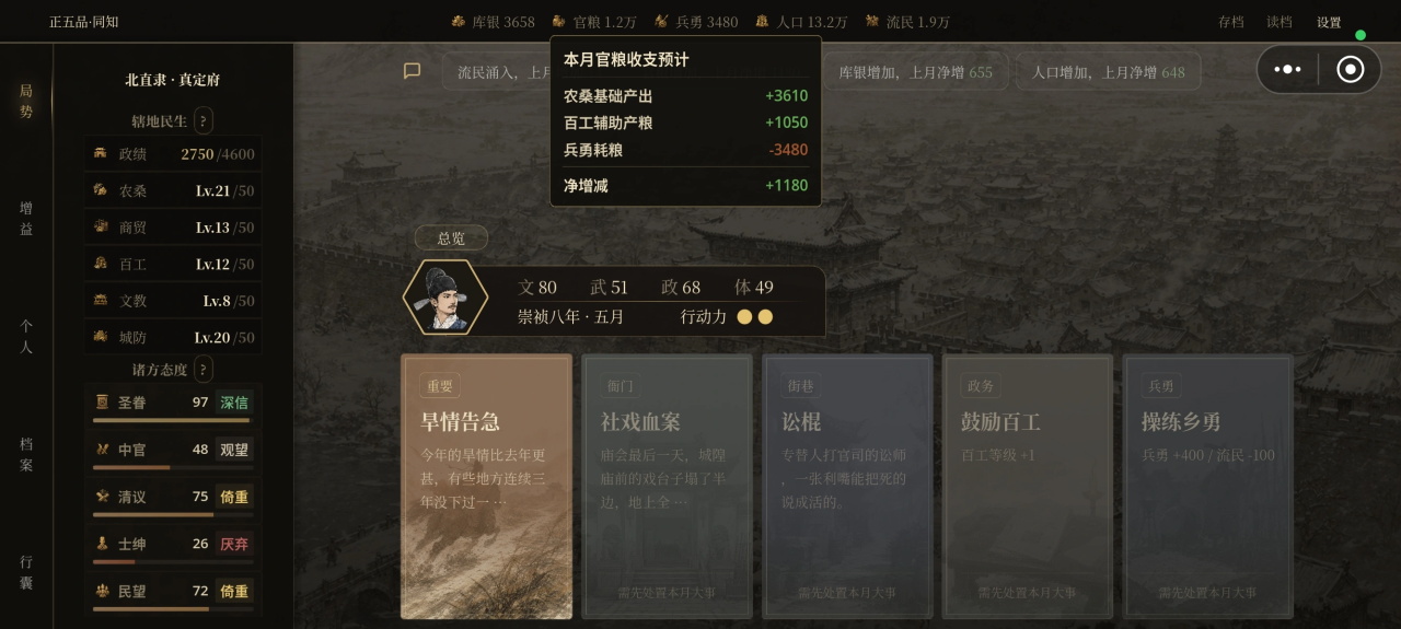 崇祯直聘明末官场沉浮模拟器