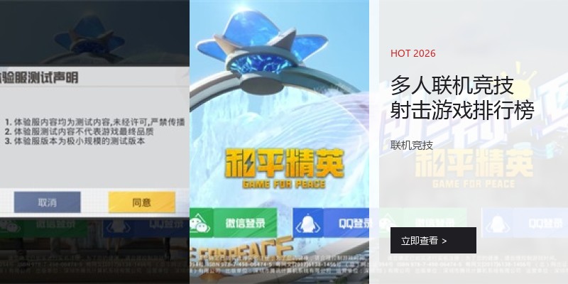 多人联机竞技射击游戏排行榜