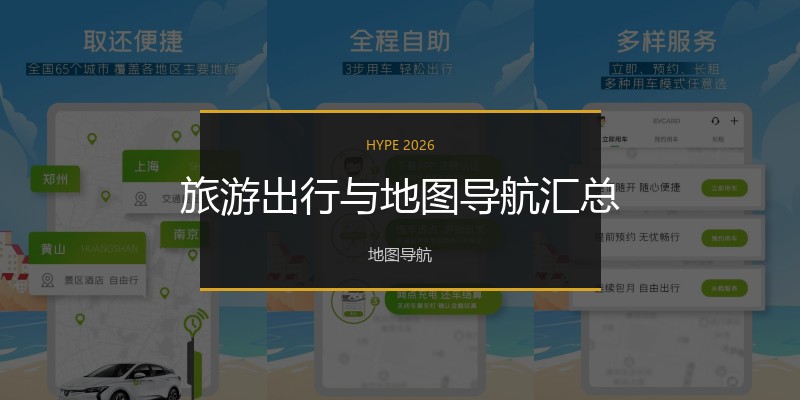 旅游出行与地图导航汇总