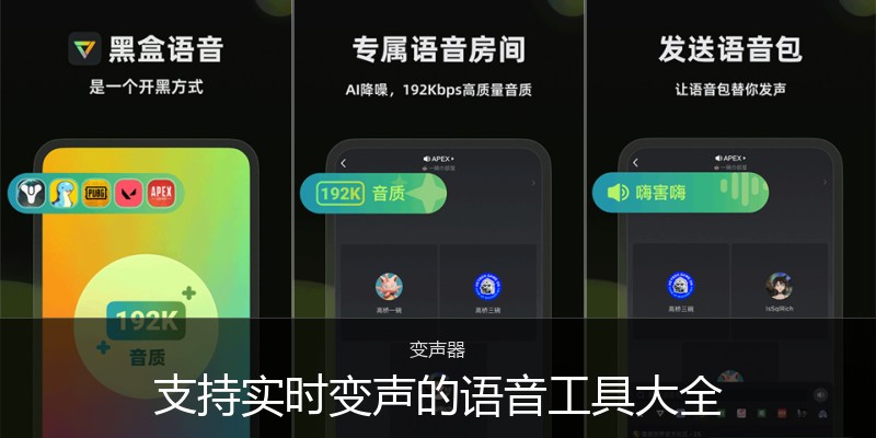 支持实时变声的语音工具大全