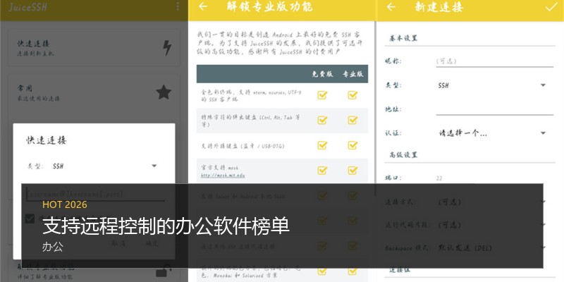 支持远程控制的办公软件榜单