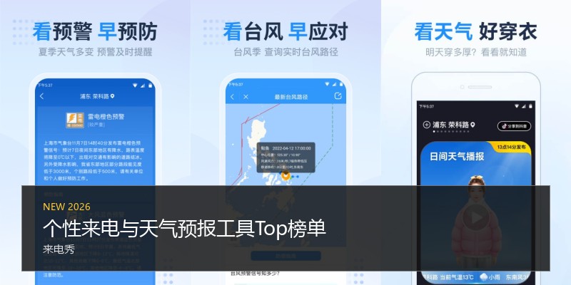 个性来电与天气预报工具Top榜单