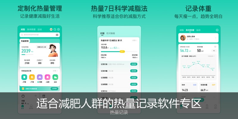 适合减肥人群的热量记录软件专区