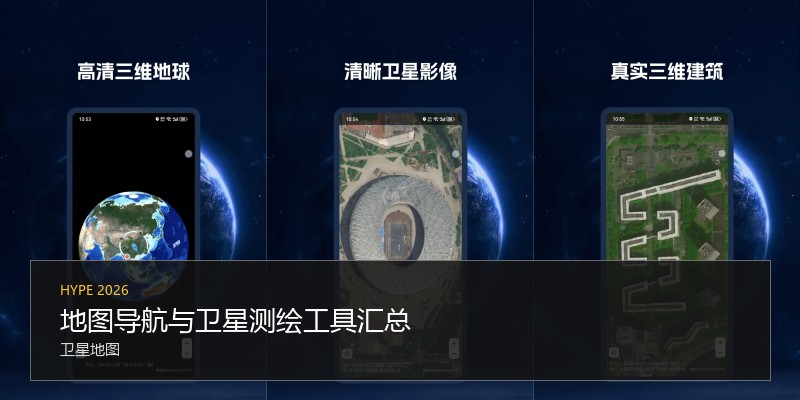 地图导航与卫星测绘工具汇总