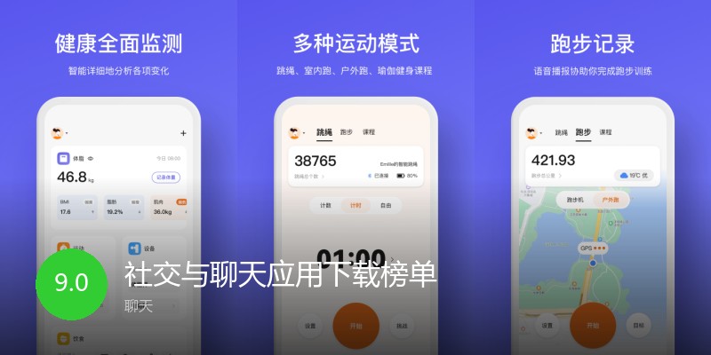 社交与聊天应用下载榜单