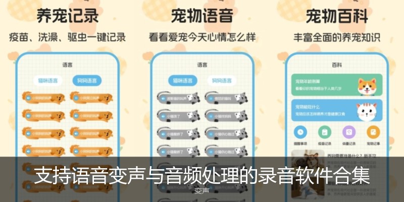 支持语音变声与音频处理的录音软件合集