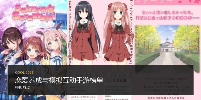 恋爱养成与模拟互动手游榜单