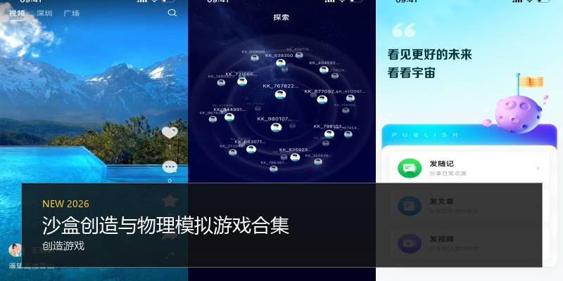 沙盒创造与物理模拟游戏合集