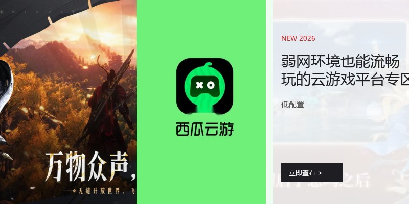 弱网环境也能流畅玩的云游戏平台专区