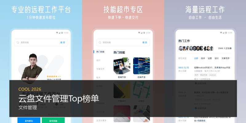 云盘文件管理Top榜单