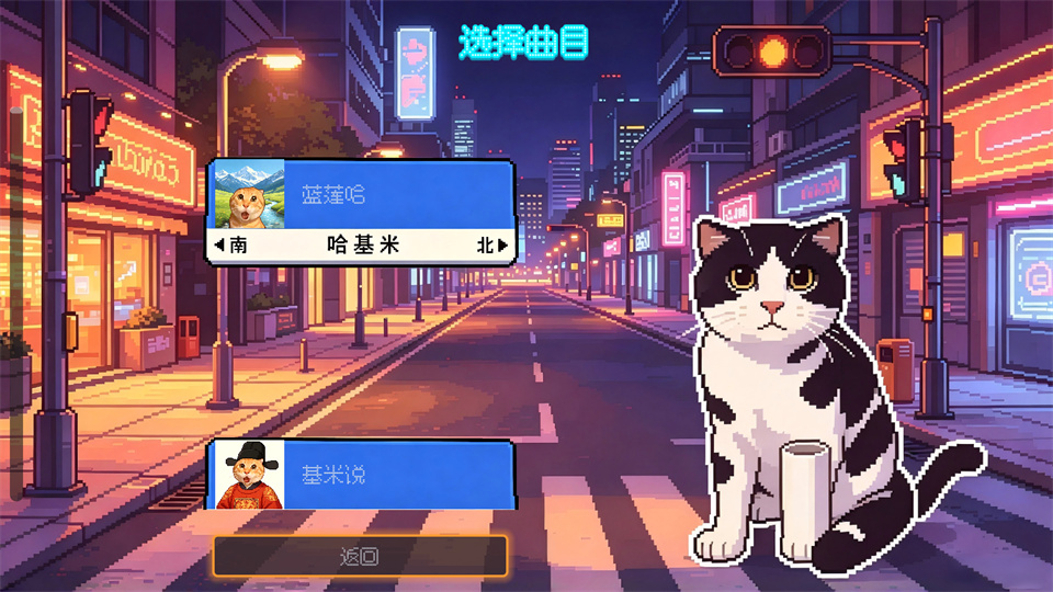 哈基米南北路躲 选曲界面