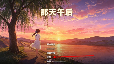 那天午后 设置入口