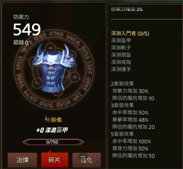 剑客物语 深渊套装