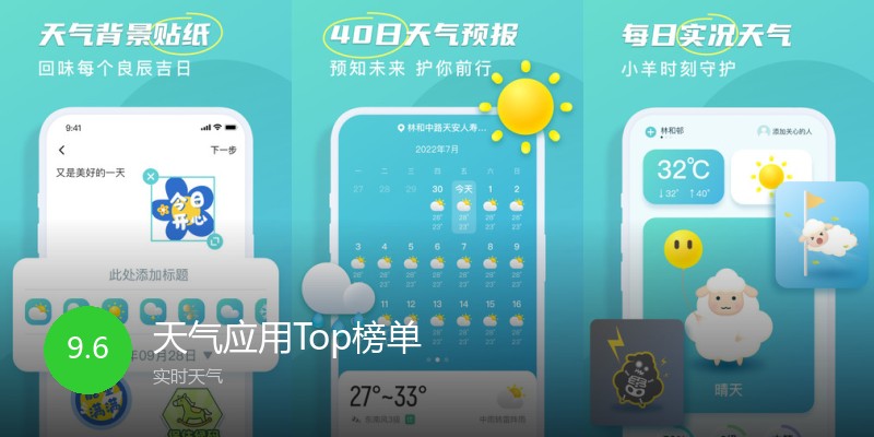 天气应用Top榜单