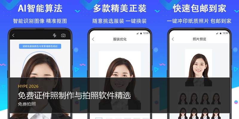 免费证件照制作与拍照软件精选