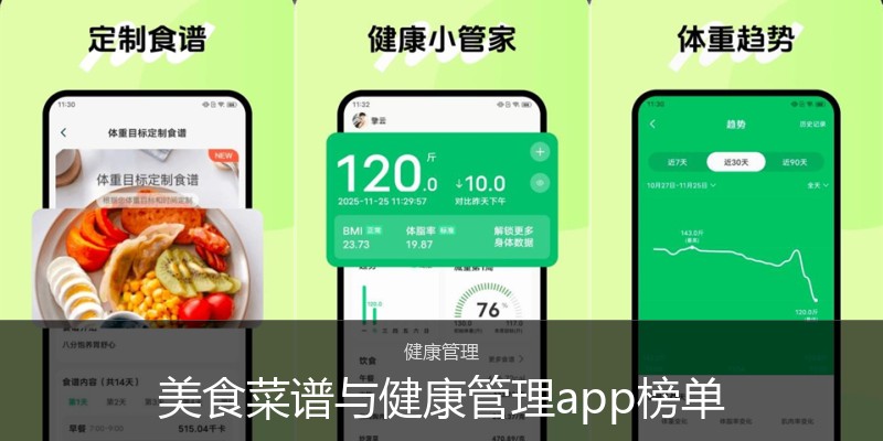 美食菜谱与健康管理app榜单