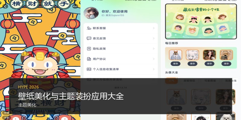 壁纸美化与主题装扮应用大全