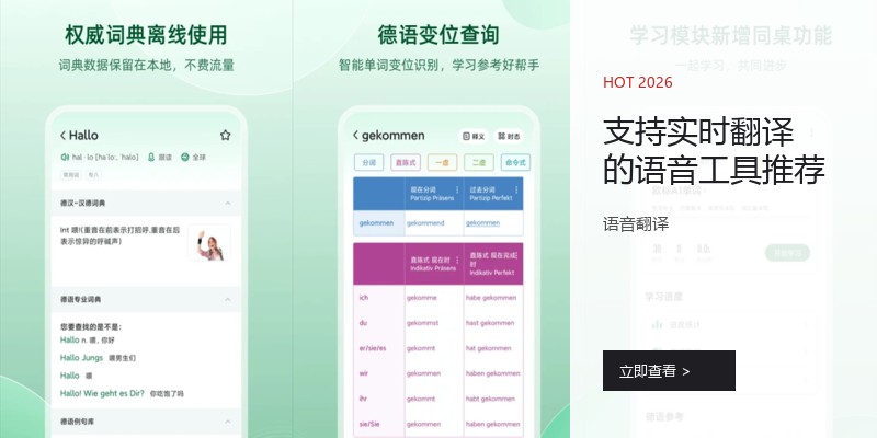 支持实时翻译的语音工具推荐