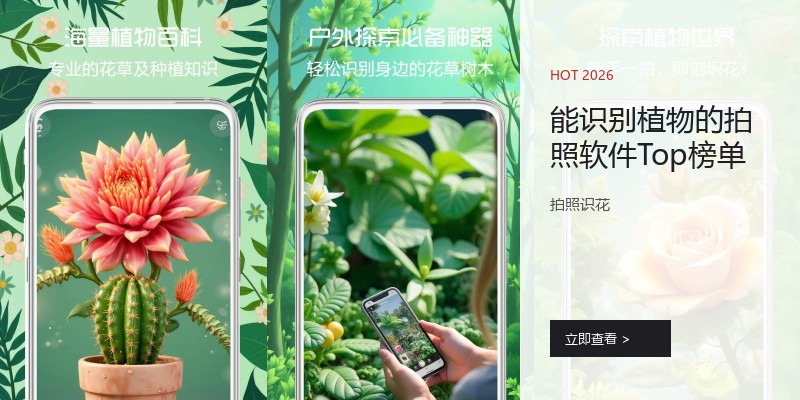 能识别植物的拍照软件Top榜单