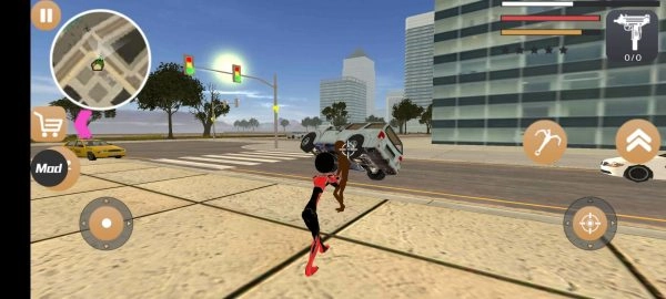 疯狂火柴人绳索英雄老版本(1)